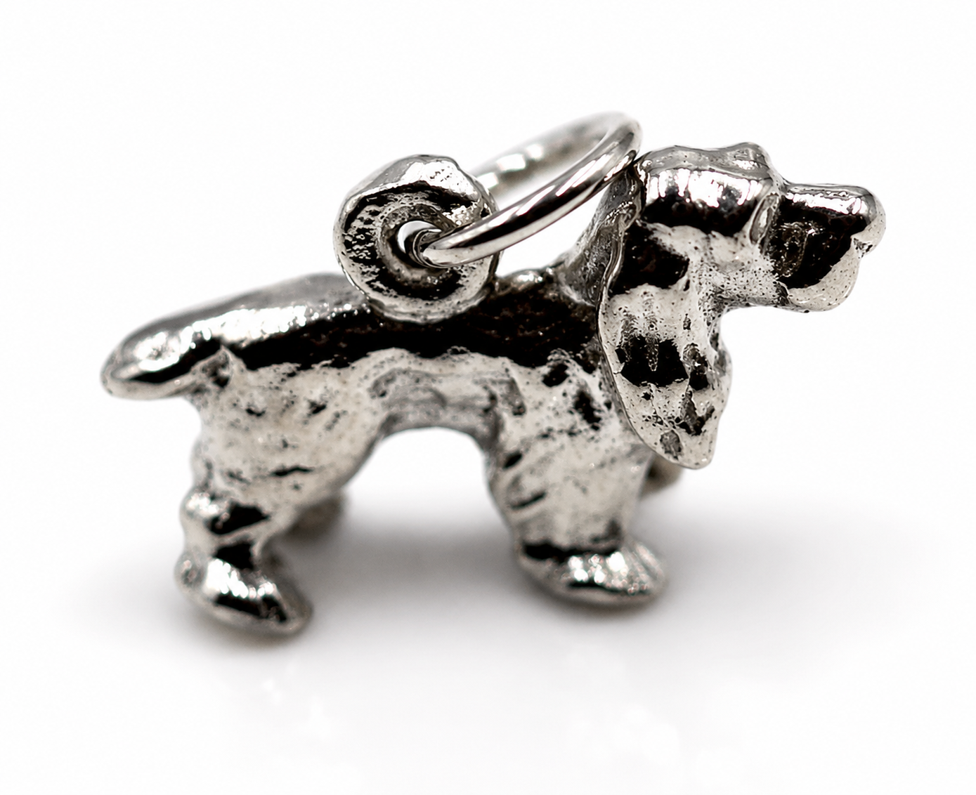 Kaedesigns 3D Genuine Sterling Silver 925 Cocker Spaniel Dog Charm Pendant