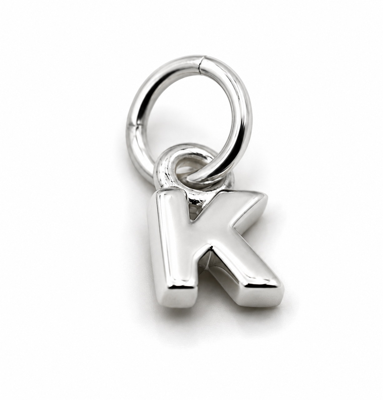 Genuine 9ct 9k 375 Tiny Very Small Yellow, Rose or White Gold Initial Pendant Charm K