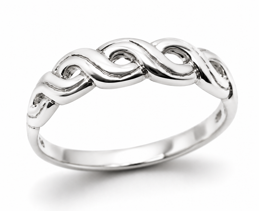 Kaedesigns Genuine Solid Sterling Silver 925 Fancy Celtic Swirl Ring 209 - Choose your size