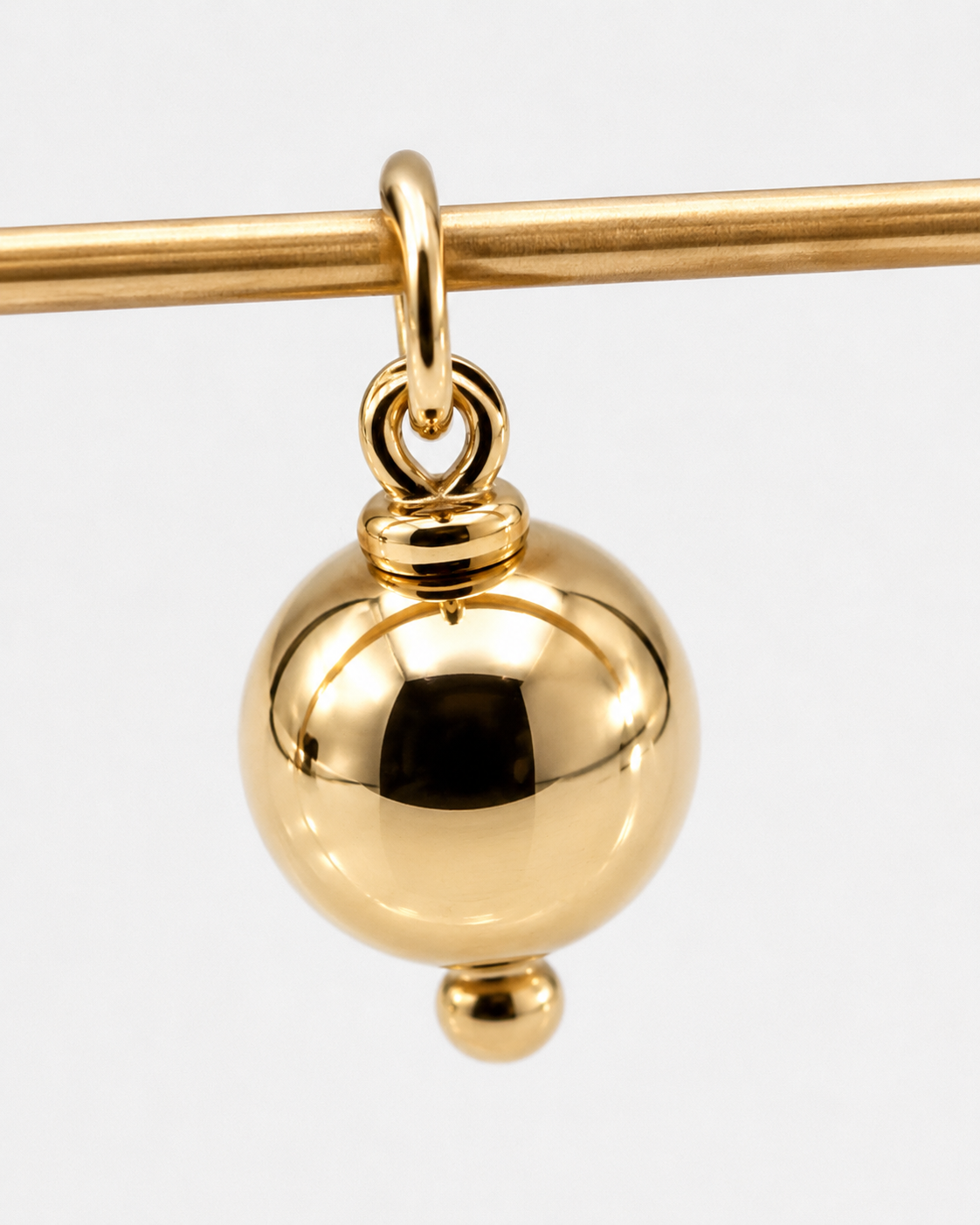 Genuine 9ct 9k 375 Yellow, Rose or White Gold Ball 10mm Pendant