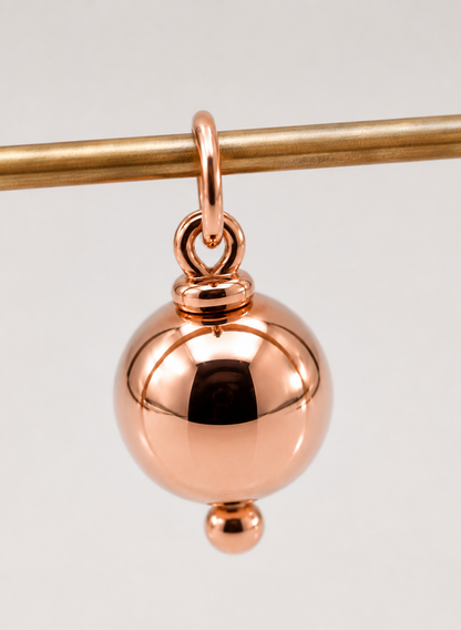 Genuine 9ct 9k 375 Yellow, Rose or White Gold Ball 10mm Pendant