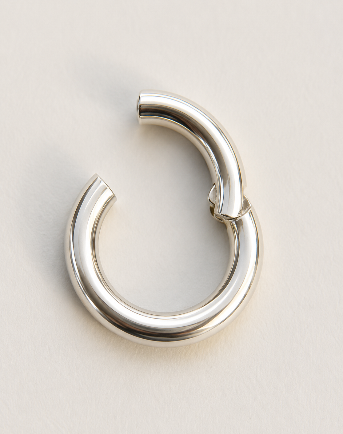 Genuine Large Sterling Silver 14mm, 17mm or 21mm Round Spring Circle Clasp Shortener Polished