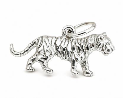 Kaedesigns New Sterling Silver Solid Tiger Pendant / Charm