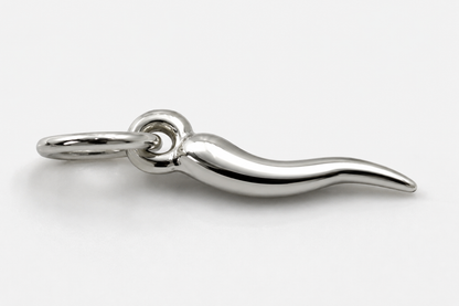 Genuine Sterling Silver 925 Small Tiny Lucky Horn Of Plenty Charm