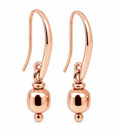 Kaedesigns, Genuine 9ct 9k 375 Yellow Or Rose Or White Gold 6mm Ball Drop Earrings