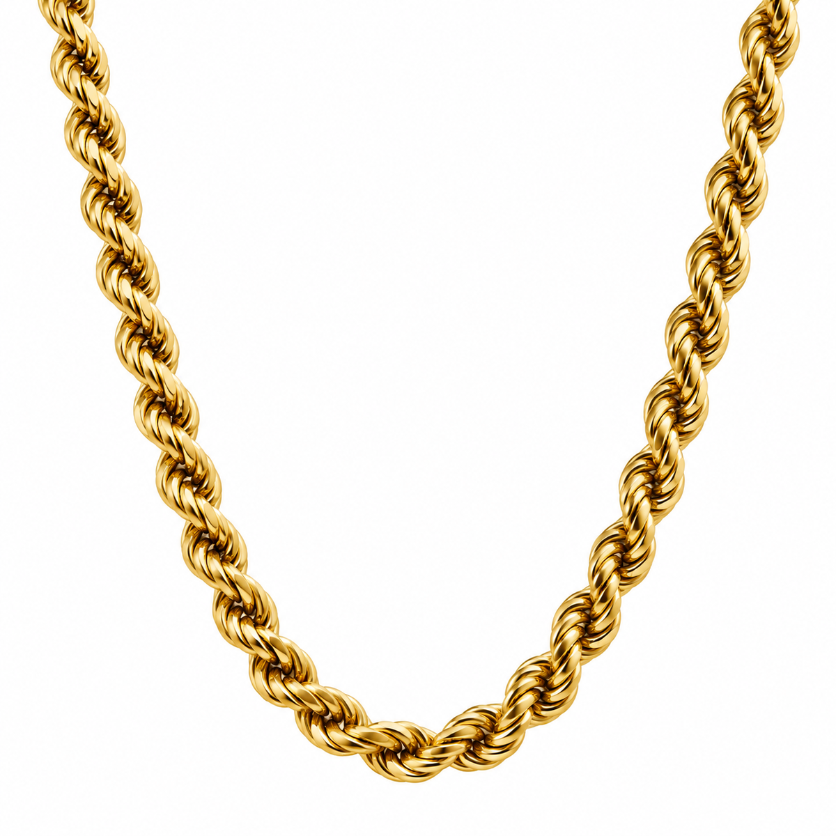 Genuine 14ct 14k Yellow Gold Rope 80cm Rope Chain Necklace 20 grams
