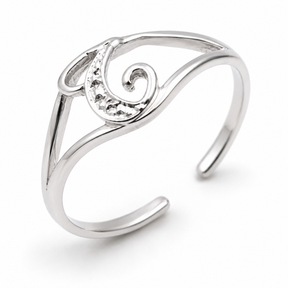 Genuine Solid 9ct 9k 375 Yellow, Rose Or White Gold 375 Initial Toe Ring T