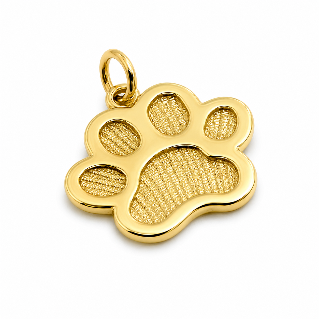 Kaedesigns, Large 9ct 9K 375 Yellow or Rose or White Gold charm Dog Animal PAW Pendant