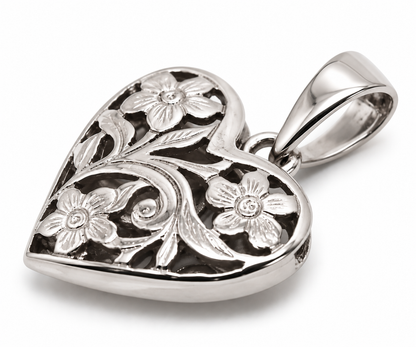 Kaedesigns 9ct 9K 375 Yellow, Rose or White Gold 21mm Heart Pendant
