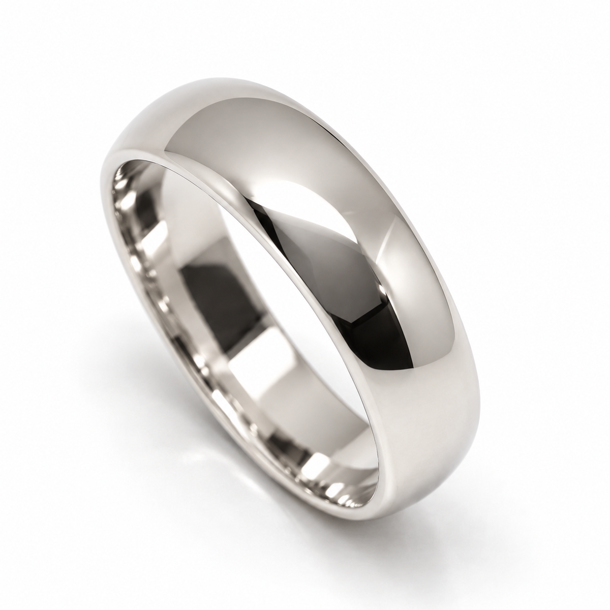 Kaedesigns, 5mm Solid 9ct 9k 375 White Gold Wedding Band Ring Size N/7 To Z+4/15