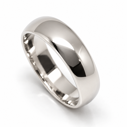 Kaedesigns, 5mm Solid 9ct 9k 375 White Gold Wedding Band Ring Size N/7 To Z+4/15