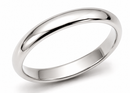 Genuine Custom Made Solid 9ct 9kt 375 Yellow, Rose or White Gold 3mm Wedding Band - Choose your size H to P