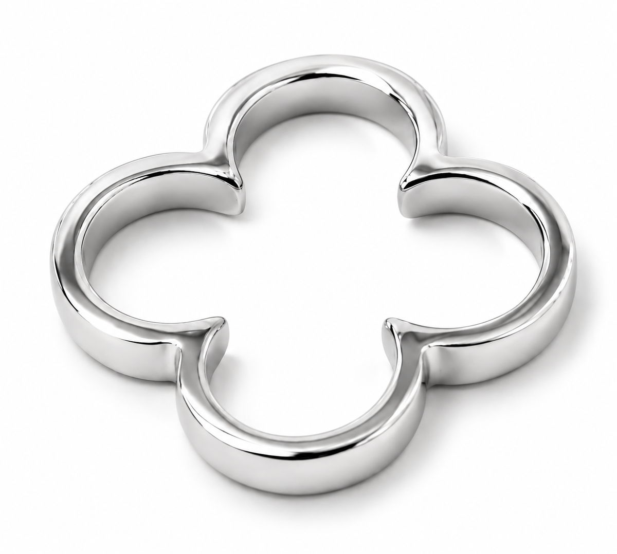 Genuine Solid 9ct 9K 375 Yellow, Rose Or White Gold Small Four Leaf Clover Pendant 427