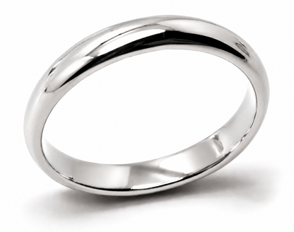 Genuine Custom Made Solid 9ct 9kt 375 Yellow, Rose or White Gold 3mm Wedding Band - Choose your size H to P