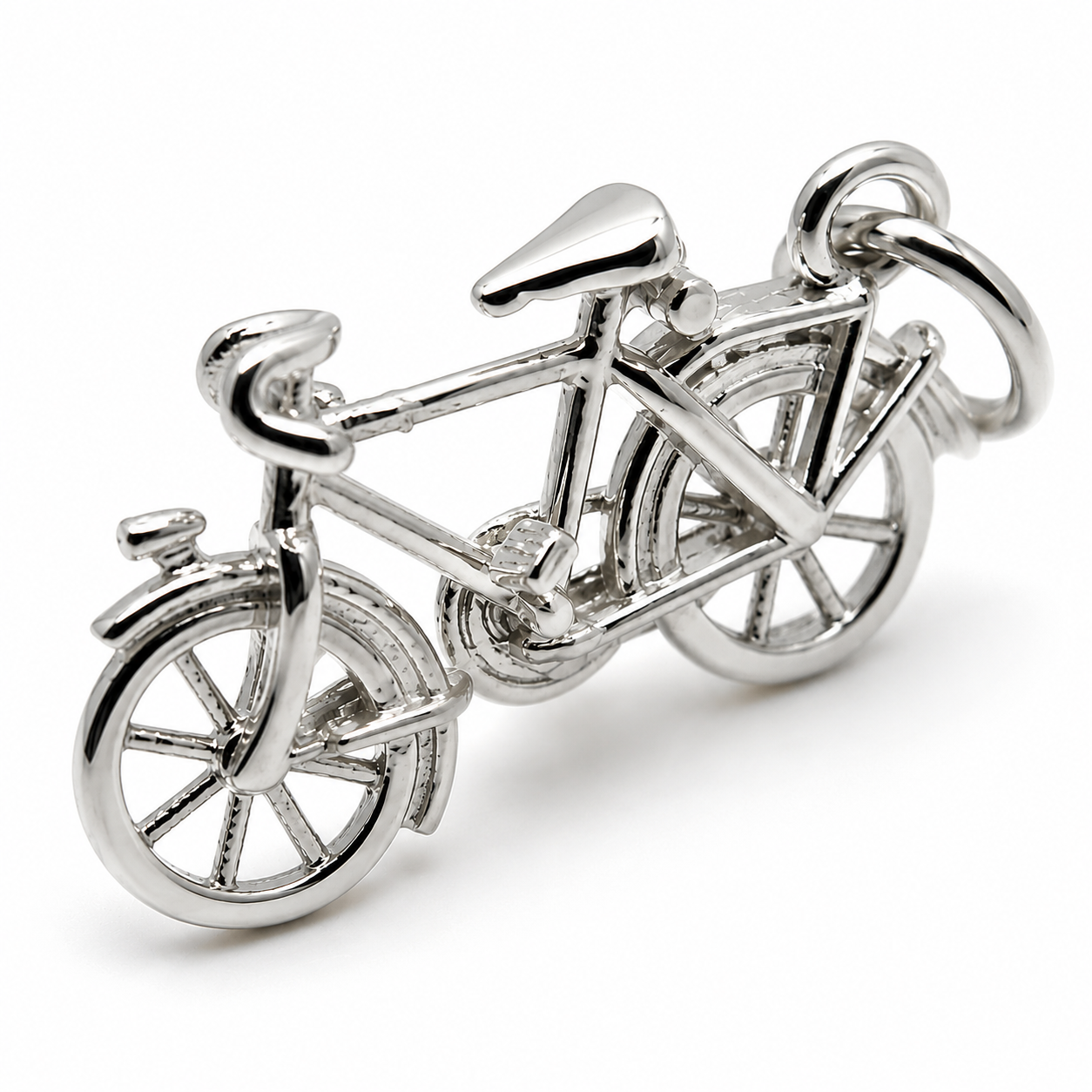 Kaedesigns Genuine 9ct 9k 375 Yellow, Rose or White Gold Push Bike Pendant
