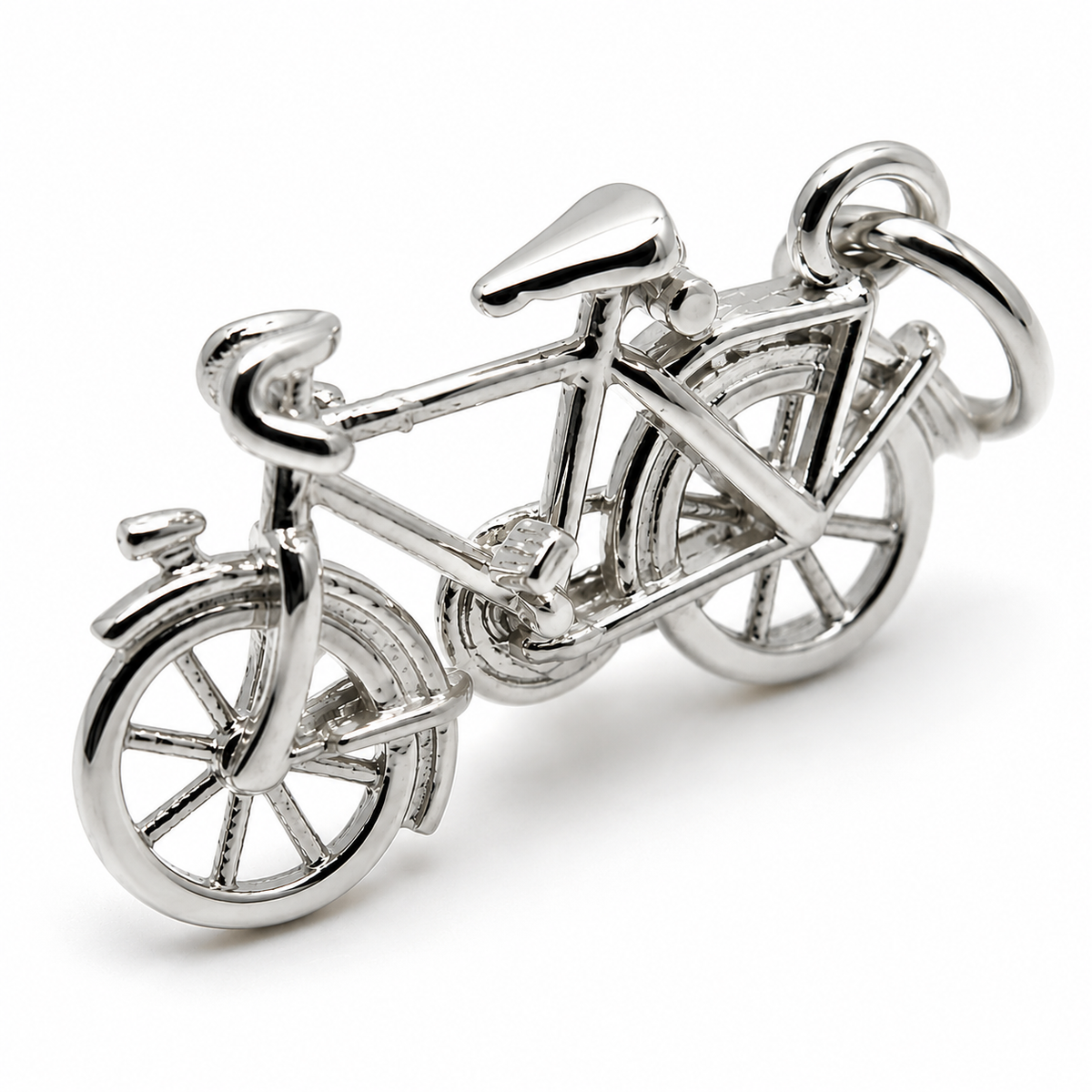 Kaedesigns Genuine 9ct 9k 375 Yellow, Rose or White Gold Push Bike Pendant