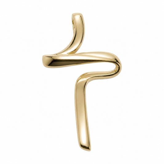 Kaedesigns, Genuine Large Modern 18ct 750 Yellow, Rose or White Gold Cross Crucifix Pendant 277