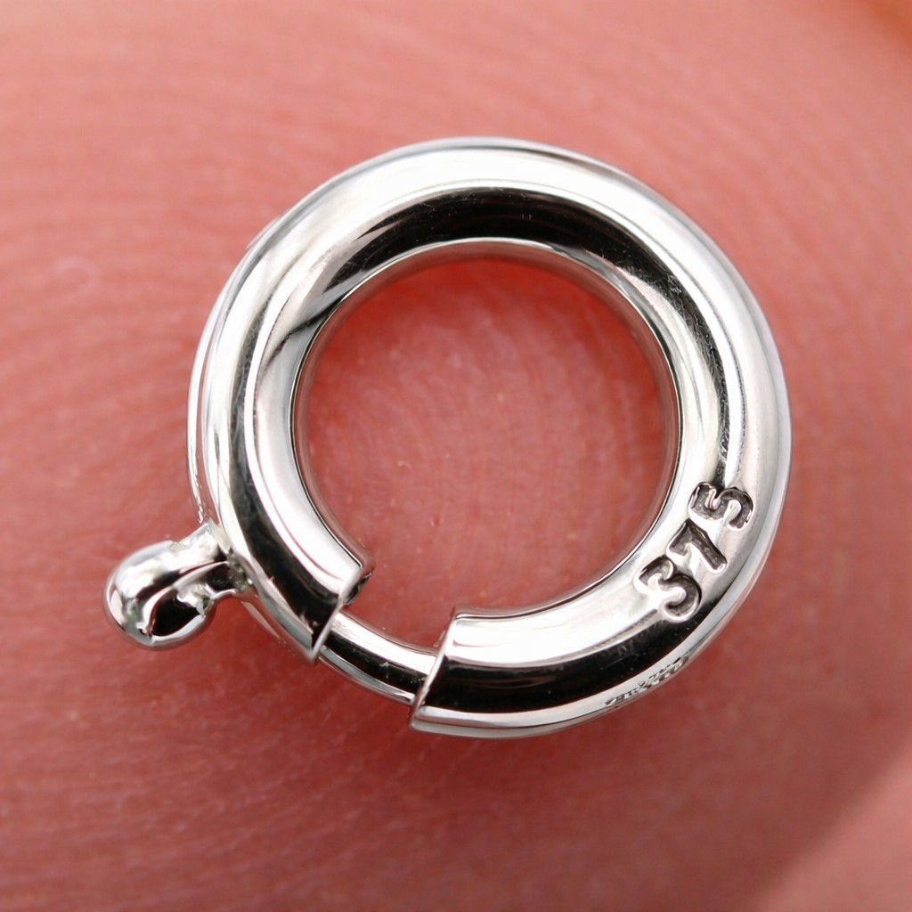Kaedesigns Small 8mm 9ct 9K 375 Yellow, Rose or White Gold Bolt Ring Clasp