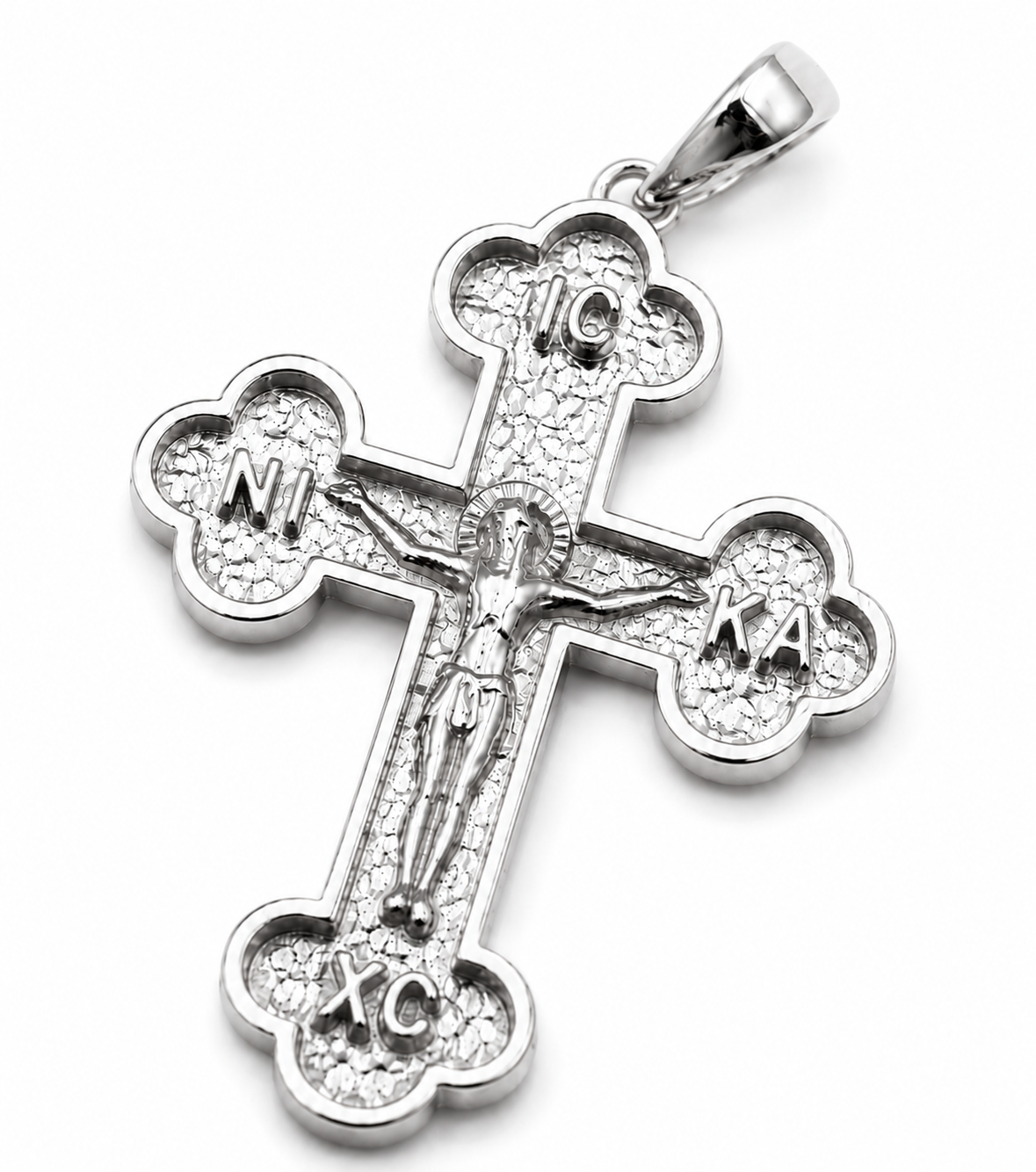 Genuine Solid 9ct 9K 375 Yellow, Rose or White Gold Byzantine Cross Pendant