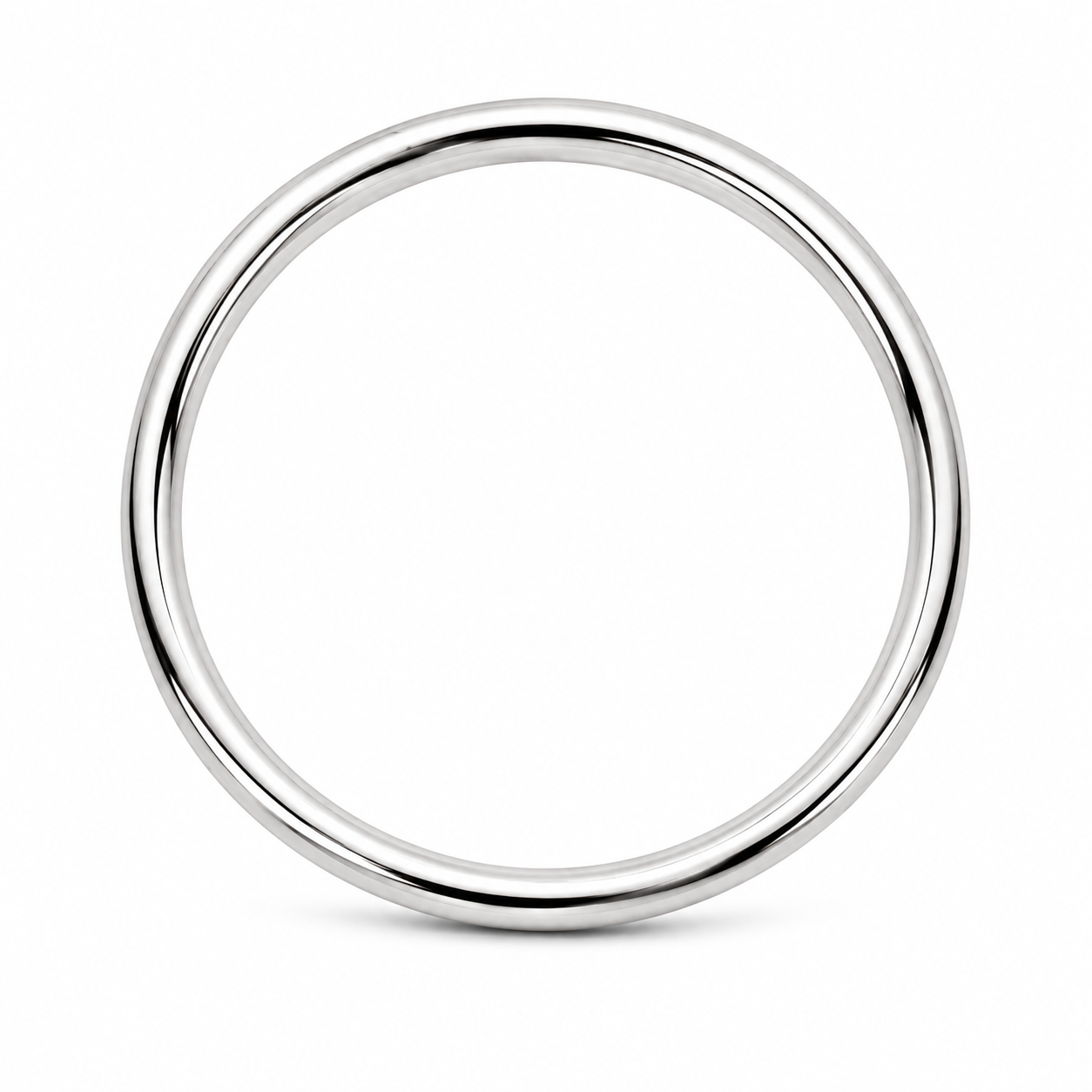 Genuine 9ct 9K 375 Yellow, Rose or White Gold 6mm Wide Hollow Golf Bangle 63mm Diameter
