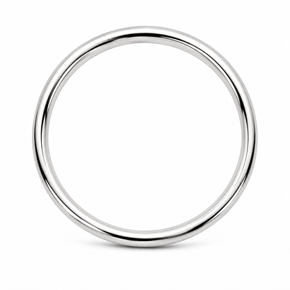 Genuine 9ct 9K 375 Yellow, Rose or White Gold 6mm Wide Hollow Golf Bangle 63mm Diameter