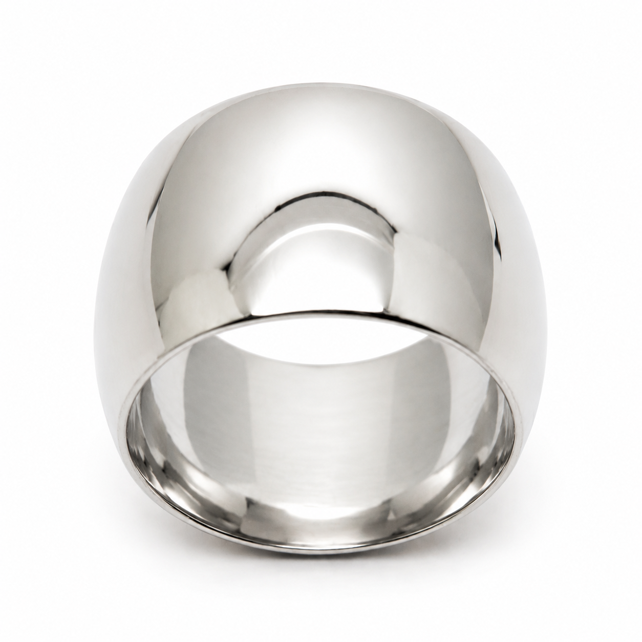 Genuine Solid 9ct 9k 375 Yellow, Rose & White Gold Full Solid 10mm Wide Barrel Band Ring - Choose your size H to P