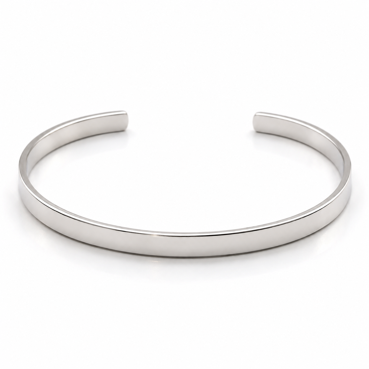 Genuine 9ct 9k 375 FULL SOLID 6mm Yellow, Rose or White Gold custom made CUFF or BANGLE 65mm x 50mm