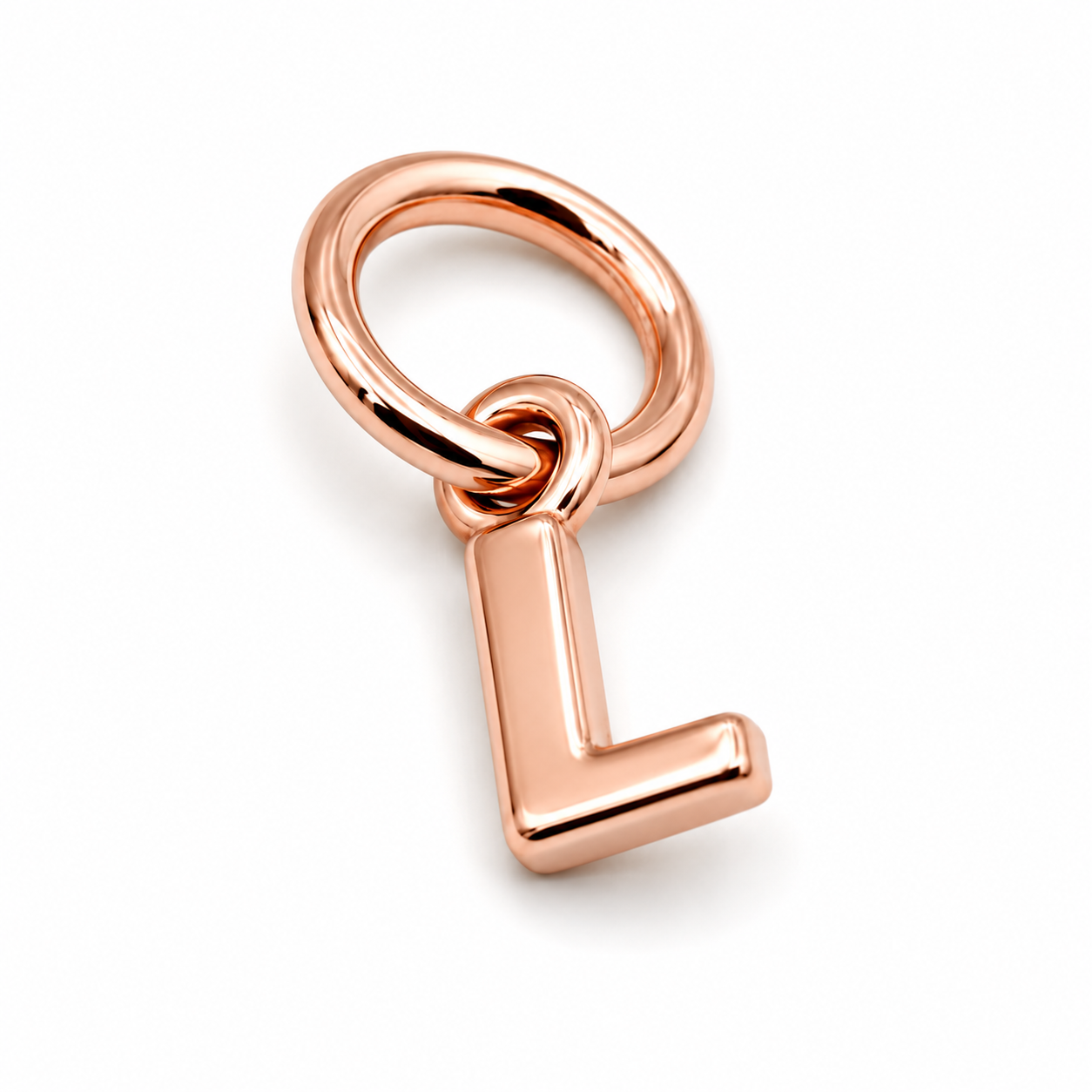 Genuine 9ct 9kt 375 Very Small, Tiny Solid Yellow, Rose or White Gold Initial Pendant Charm L