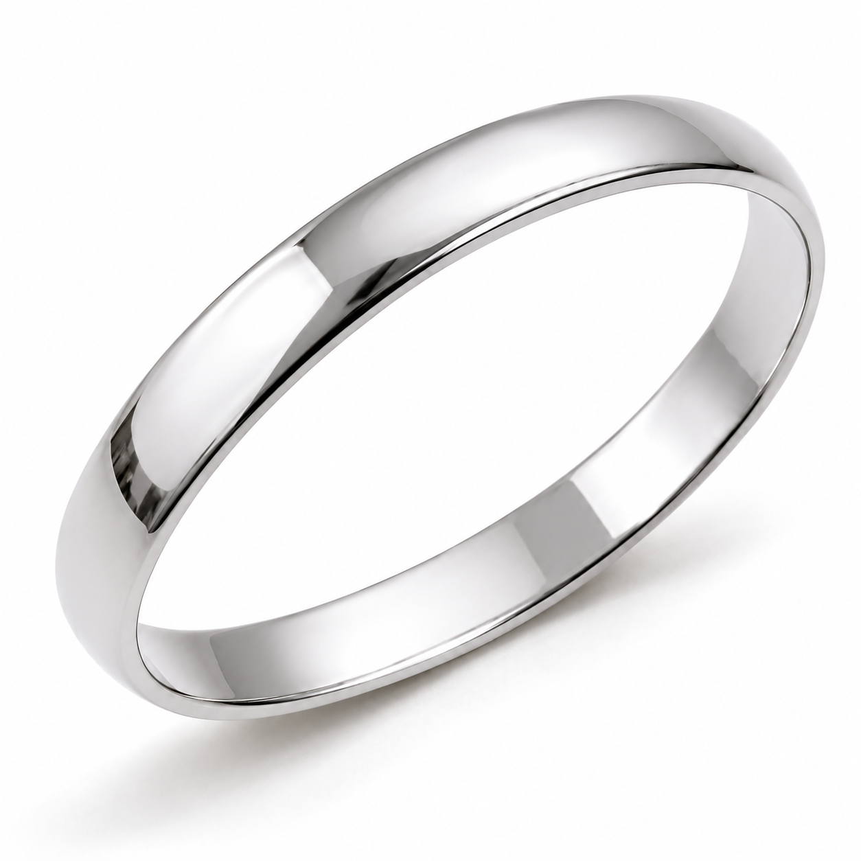 Solid Heavy 9ct 9K 375 Yellow, Rose or White Gold 10mm Wide Plain Bangle 67mm 2.8mm thick