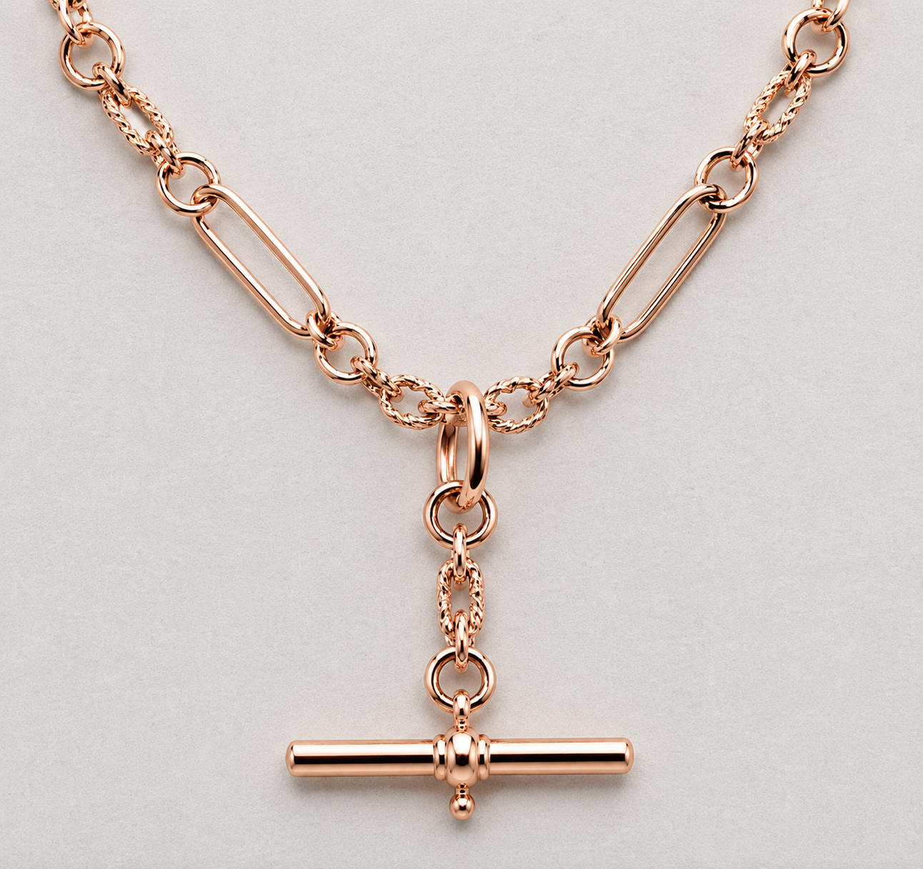 Genuine 9ct 9k 375 Yellow, Rose or White Gold Handmade Solid Fancy Paperclip FOB Necklace Chain 55cm