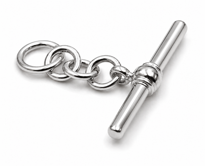 Genuine 9ct 9k 375 Yellow, Rose or White Gold 28mm T Bar T-Bar for Albert For Chain Necklace
