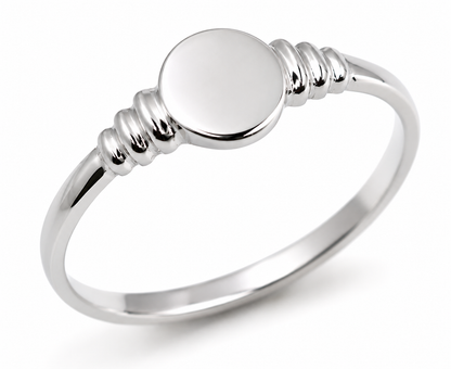 Size U 9ct 9K 375 Yellow, Rose or White Gold Small Delicate Oval Signet Ring