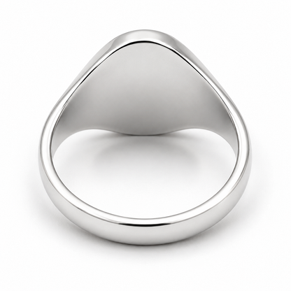 Genuine 9ct 9k 375 Yellow, Rose or White Gold Oval Signet Ring + Engraving - Choose your size Q to V