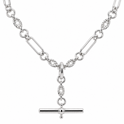 Genuine 9ct 9k 375 Yellow, Rose or White Gold Handmade Solid Fancy Paperclip FOB Necklace Chain 50cm