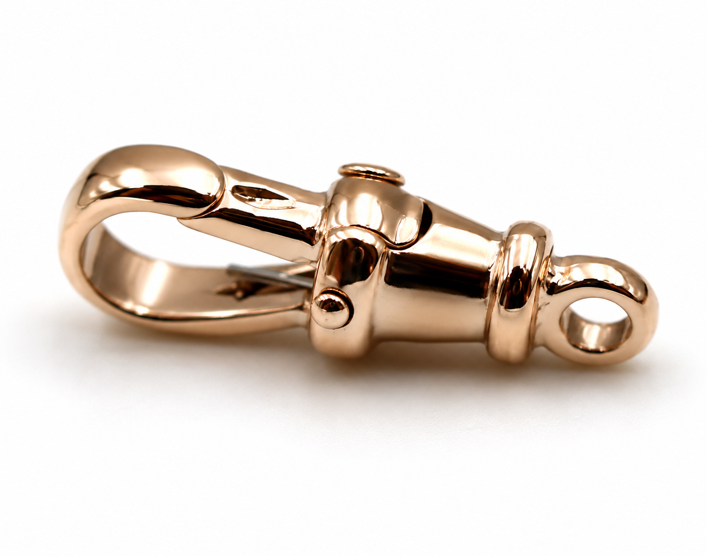 Genuine 9kt 9ct 375 Solid Yellow or Rose Gold Rotating Albert Swivel Clasp 17mm Size