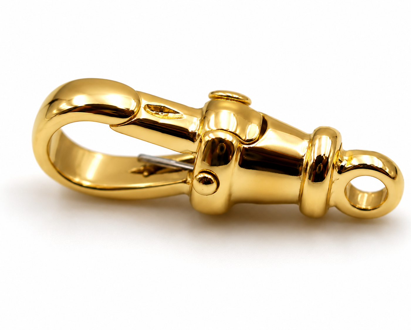 Genuine 9kt 9ct 375 Solid Yellow or Rose Gold Rotating Albert Swivel Clasp 17mm Size