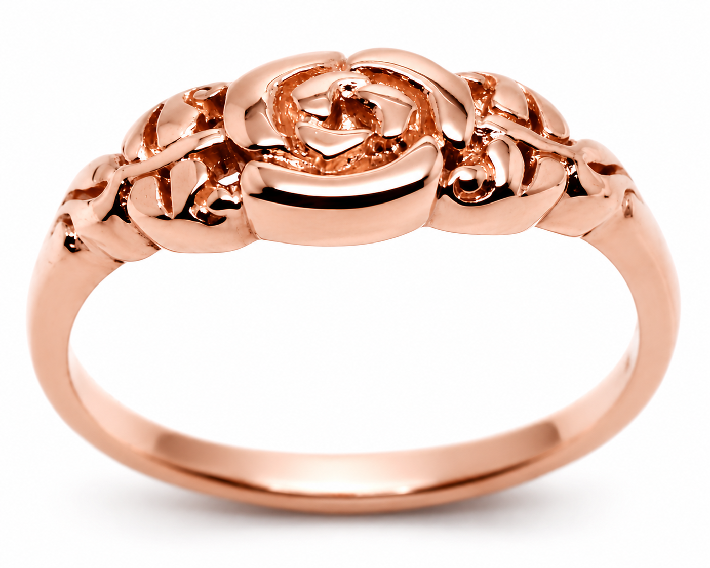 Genuine Solid 9ct 9k 375 White, Rose Or Yellow Gold Flower Ring Choose Size L to P
