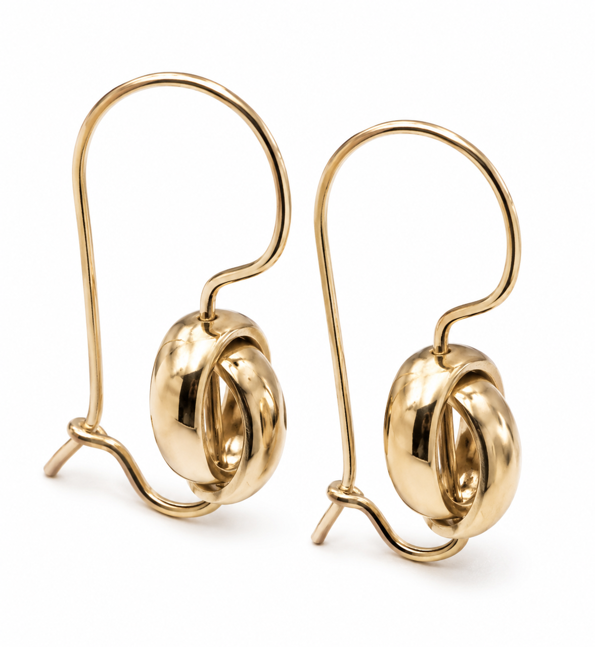 Genuine 9k 9ct Yellow, Rose or White Gold Spinning Oval Belcher Earrings