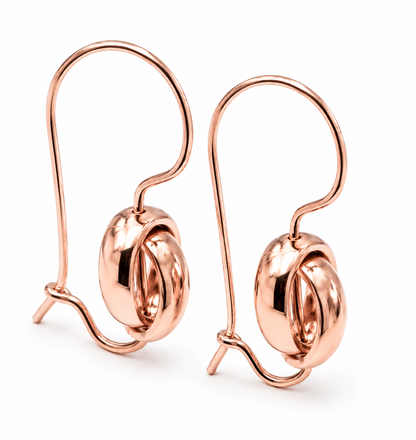 Genuine 9k 9ct Yellow, Rose or White Gold Spinning Oval Belcher Earrings