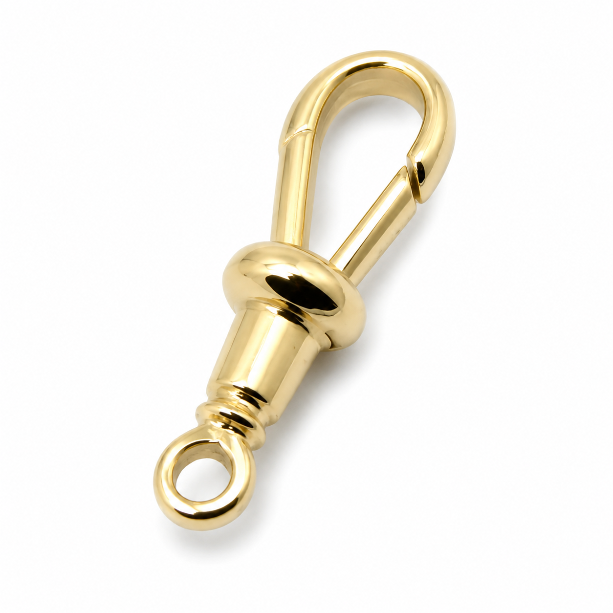 Genuine 9ct 9k 375 Solid Yellow, Rose or White Gold 375 Albert Swivel Clasp 19mm Size