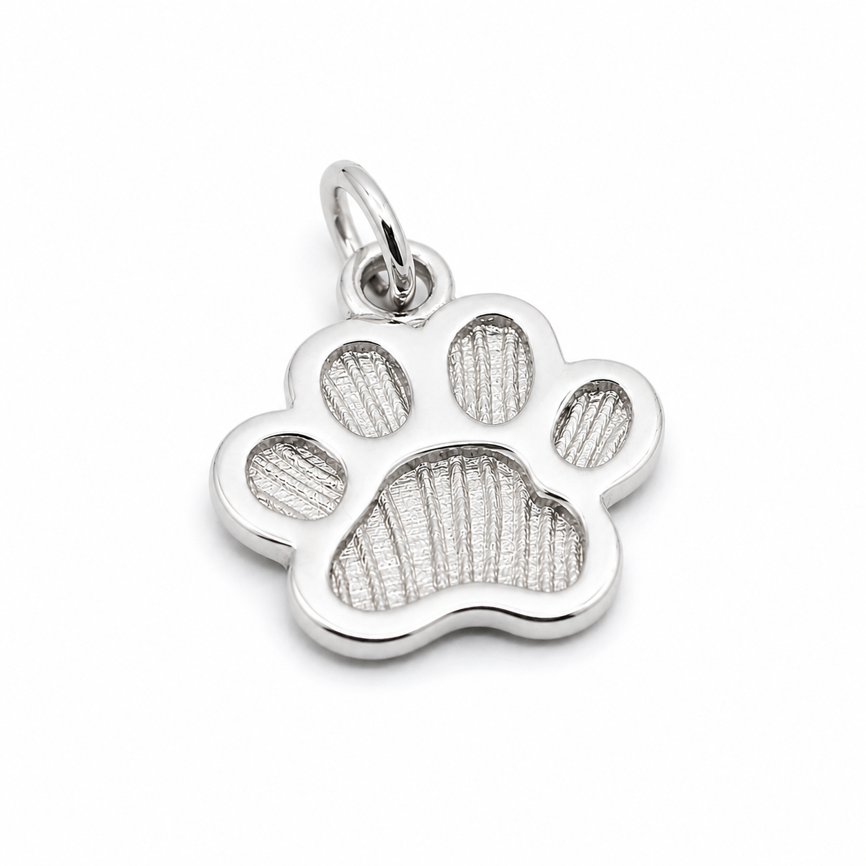 Genuine 9ct 9K 375 Yellow, Rose or White Gold Small Dog Animal PAW Pendant or Charm Shield