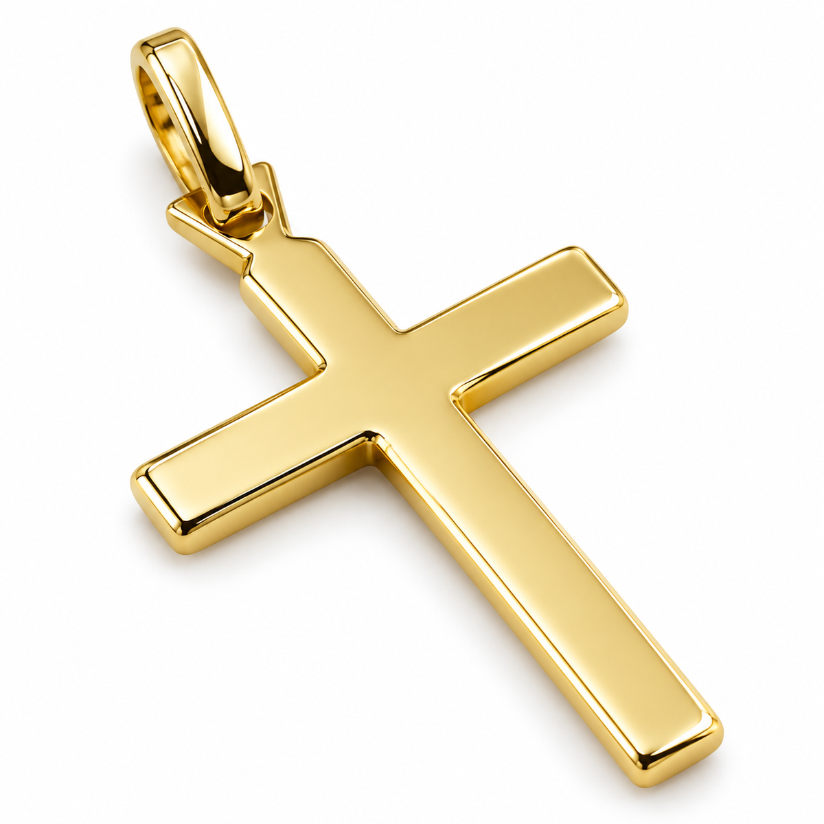 Genuine 9ct 9k 375 Yellow Gold Patterned Cross Pendant Charm