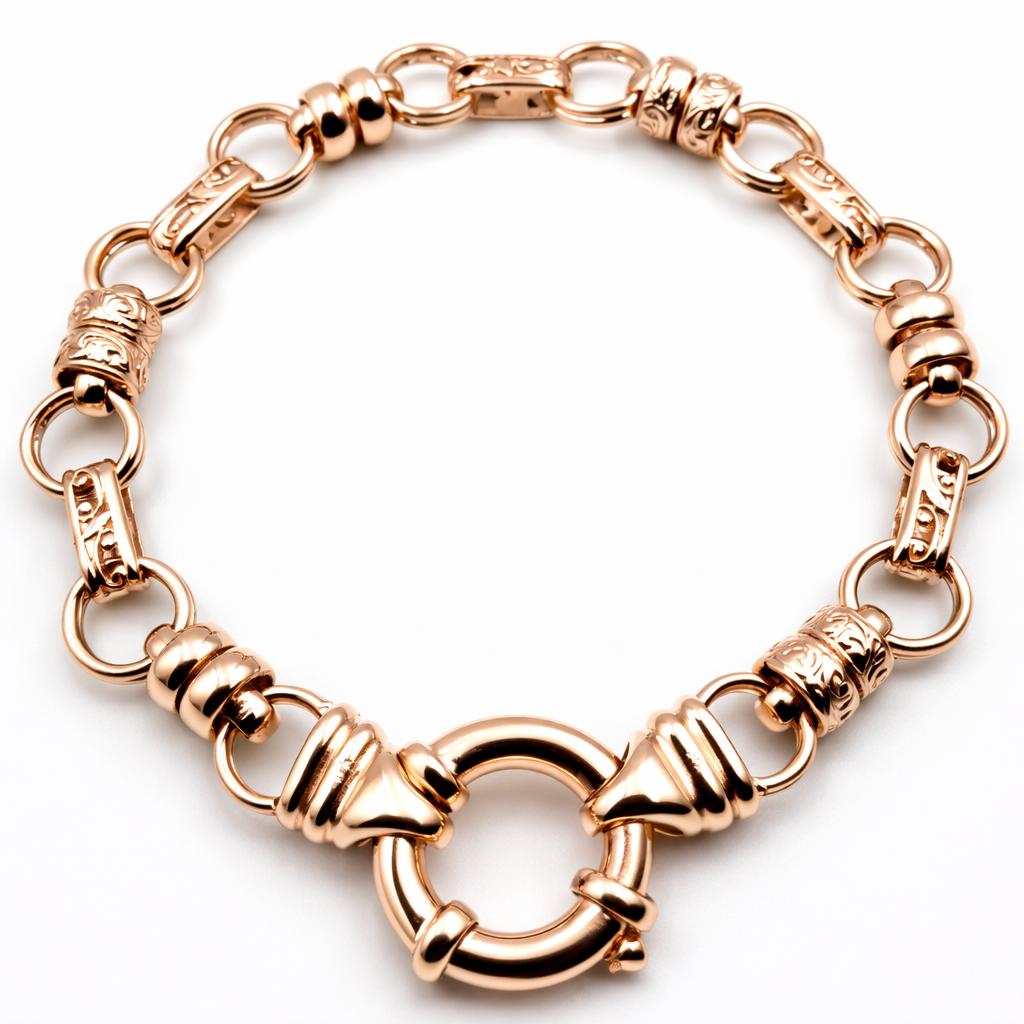 Heavy Genuine New 9ct 9k 375 Yellow, Rose or White Gold Solid Belcher Filigree Bracelet