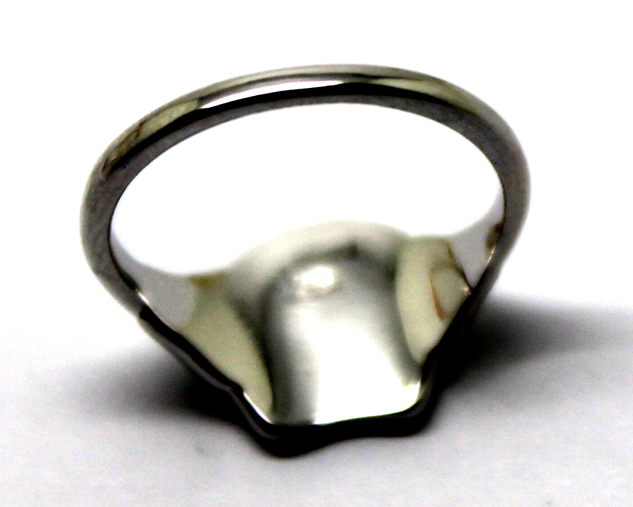 Genuine Solid 9ct 9kt White Gold 375 Childs Lucky Horseshoe Ring - Choose your size