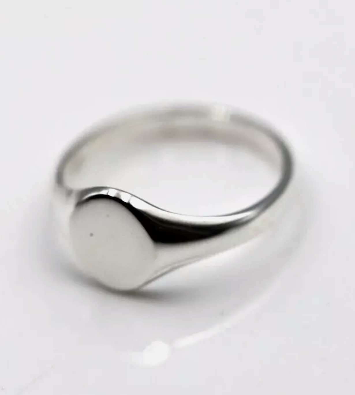 Genuine Sterling Silver 925 Signet Ring 9mm x 7mm - In your ring size
