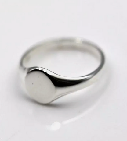 Genuine Sterling Silver 925 Signet Ring 9mm x 7mm - In your ring size