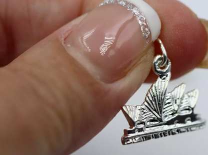 Genuine Sterling Silver 925 Solid Sydney Opera House Pendant Or Charm