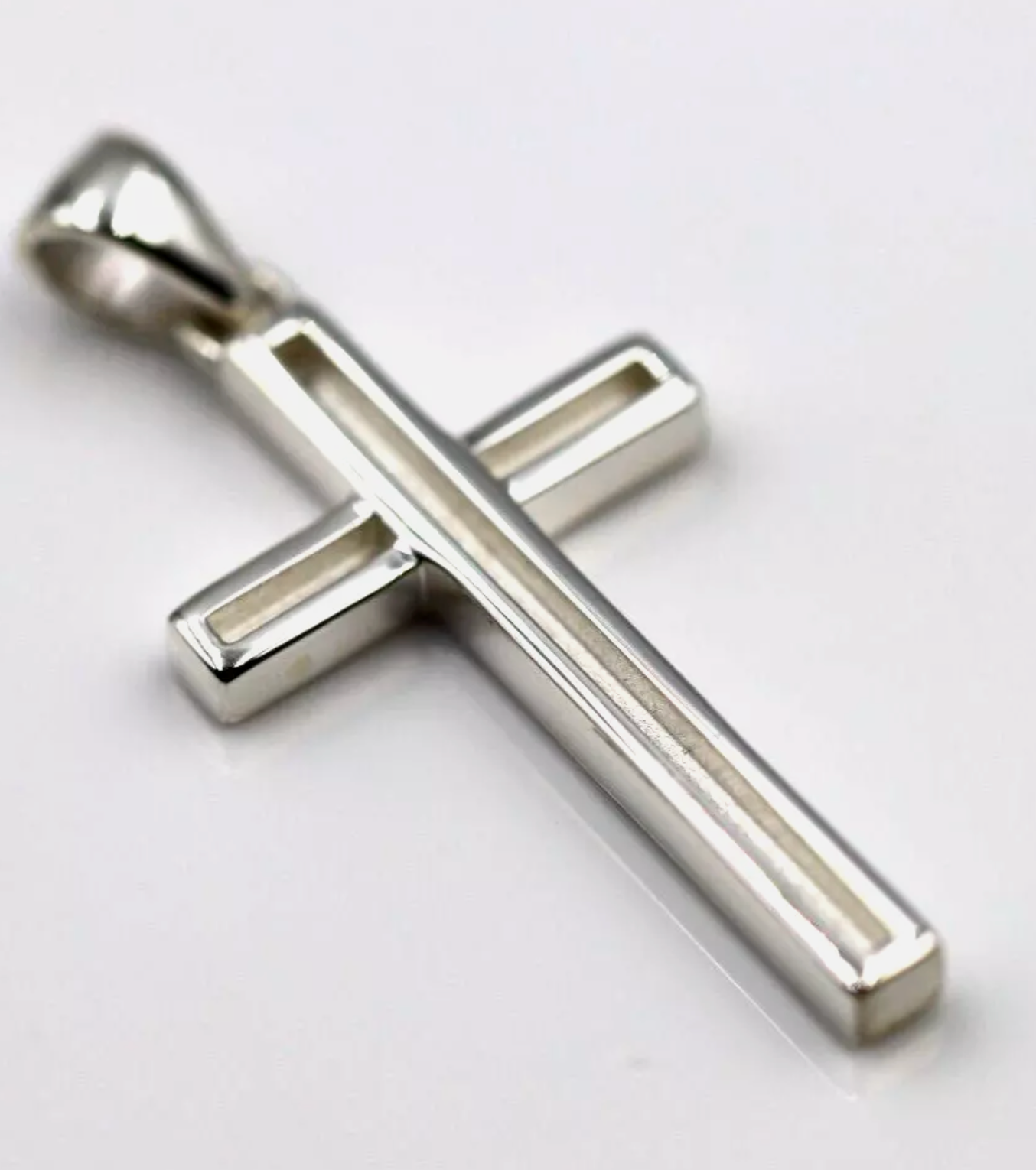 Kaedesigns  Genuine Large Sterling Silver Cross Pendant  38mm x 20mm