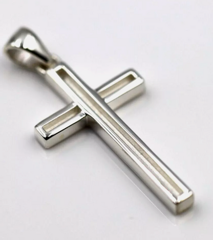Kaedesigns  Genuine Large Sterling Silver Cross Pendant  38mm x 20mm