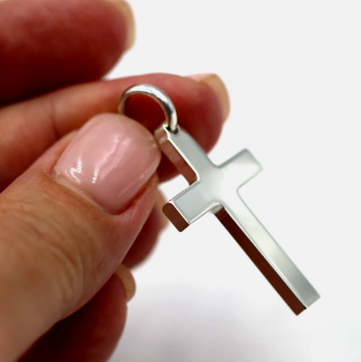 Kaedesigns Genuine Large Sterling Silver 925 Cross Pendant 35mm x 22mm 7mm bail